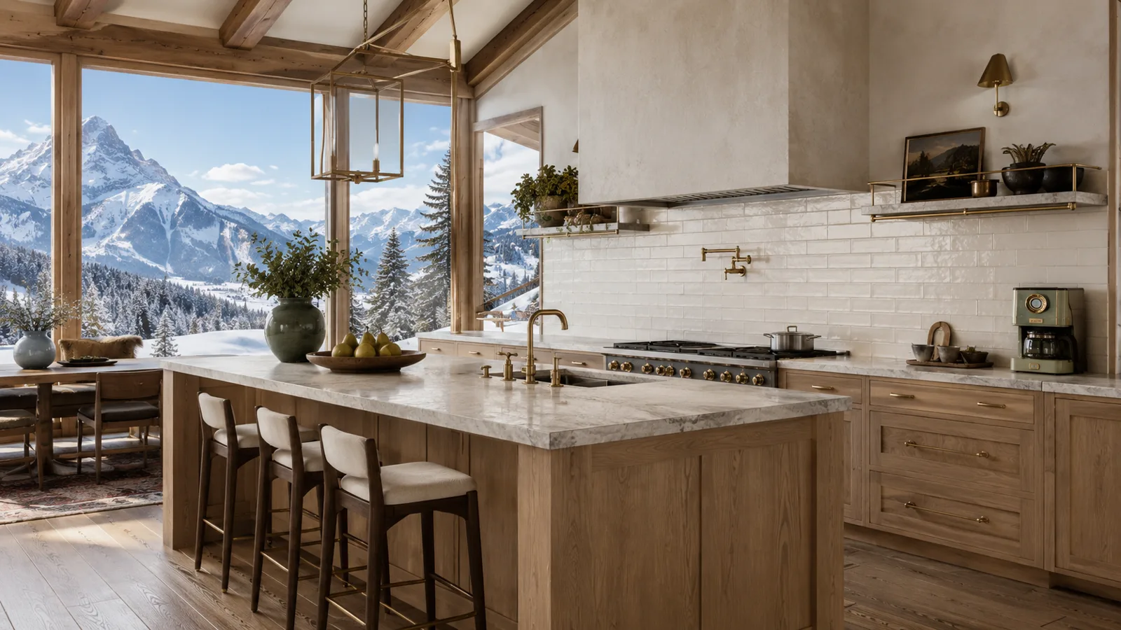 Alpine chalet — AI-generated campaign frame