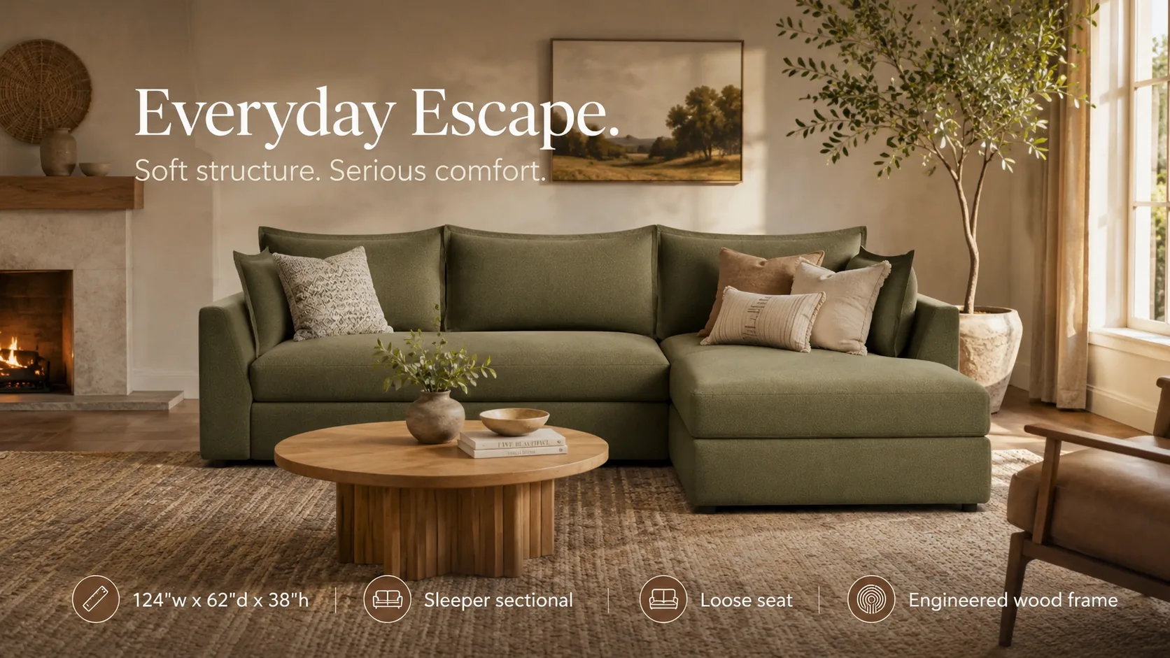AI-generated lifestyle campaign frame